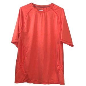 Kirkland Signature Mens Large Performance T-Shirt Red 88% Polyester 12% Spandex